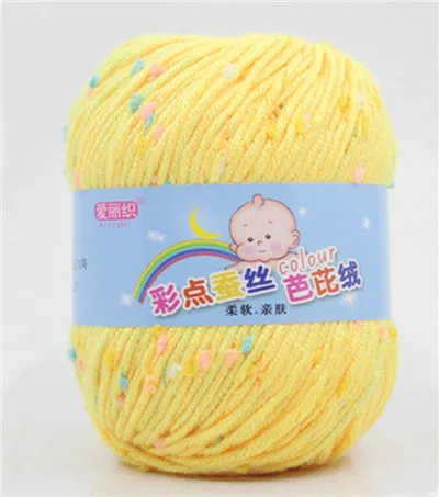 7ply 50 г кашемировый акриловый из натурального волокна смешанная пряжа в разноцветный горошек для ручная вязка крючком пряжа для детского шарфа Одеяло Одежда - Цвет: 6