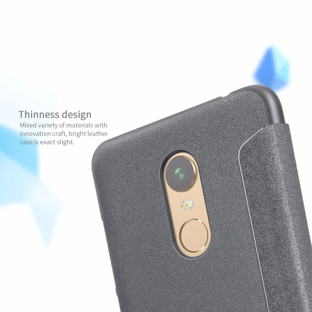 Чехол для Xiaomi redmi 5 plus Nillkin блестящий чехол из искусственной кожи с розничной