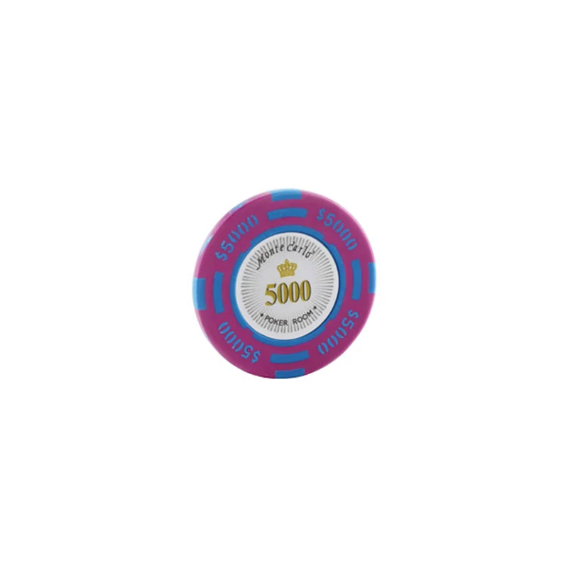 5000 yuan face value K8356 25 шт./лот 14 г двойной цвет USD фильм глина Texas Hold'em Чип Покер игральные карты Фишки маджонг баккара монета баккара фишки - Цвет: 5000 yuan face value