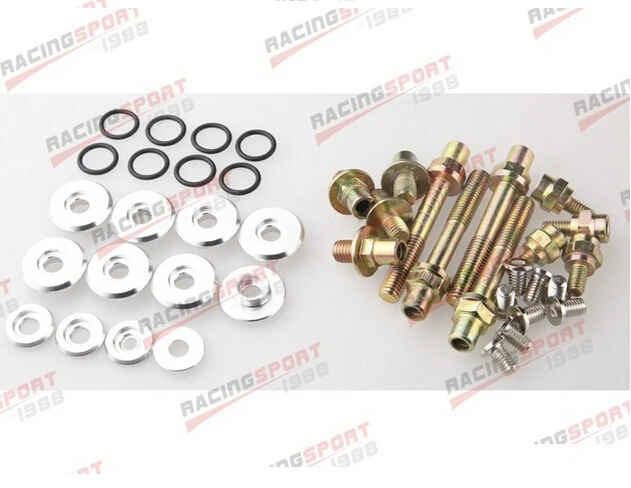 Серебряный низкий профиль клапанная крышка аппаратный комплект для HONDA B16 B17 B18 VTEC