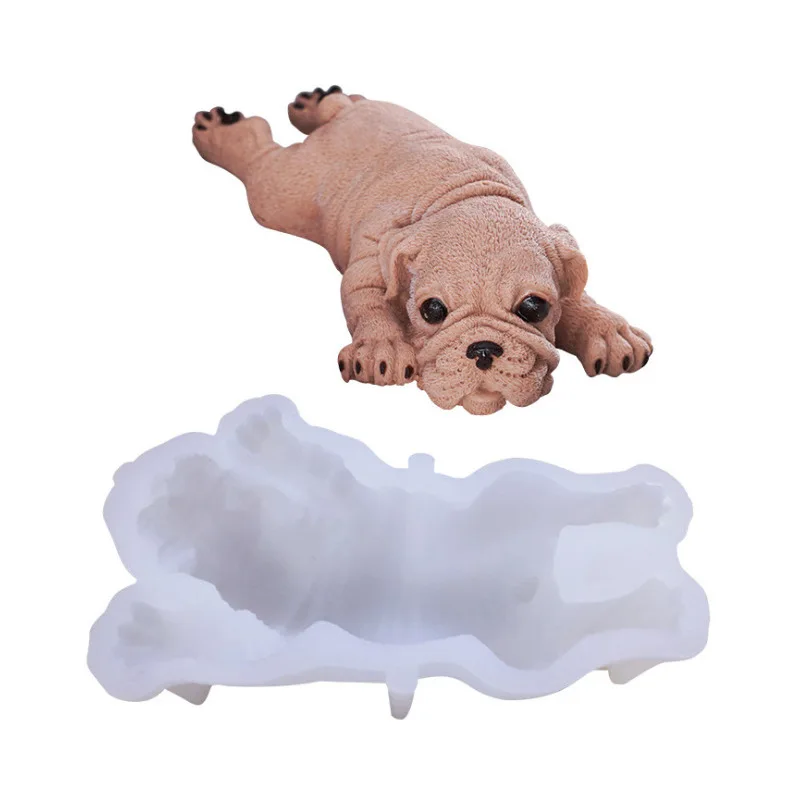 Half 3D Dog Baking Silicone Mold cake decorating Mousse ice cream fondant tools | Дом и сад