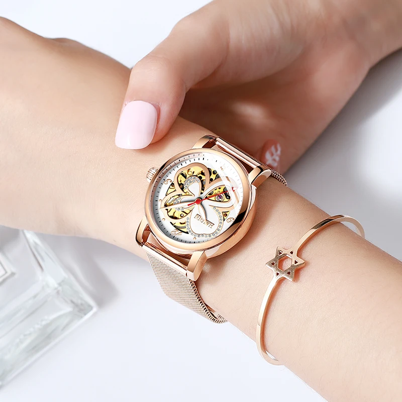 HAIQIN для мужчин часы Механические Роскошные деловые матовый Tourbillon 50 м водостойкий