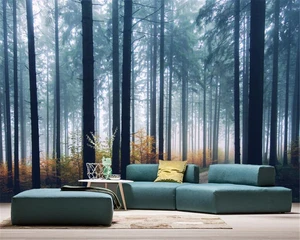 Beibehang пользовательские фото обои мечтательный синий Туманный лес джунгли гостиная ТВ диван фоновая стена 3d обои papel сравнению