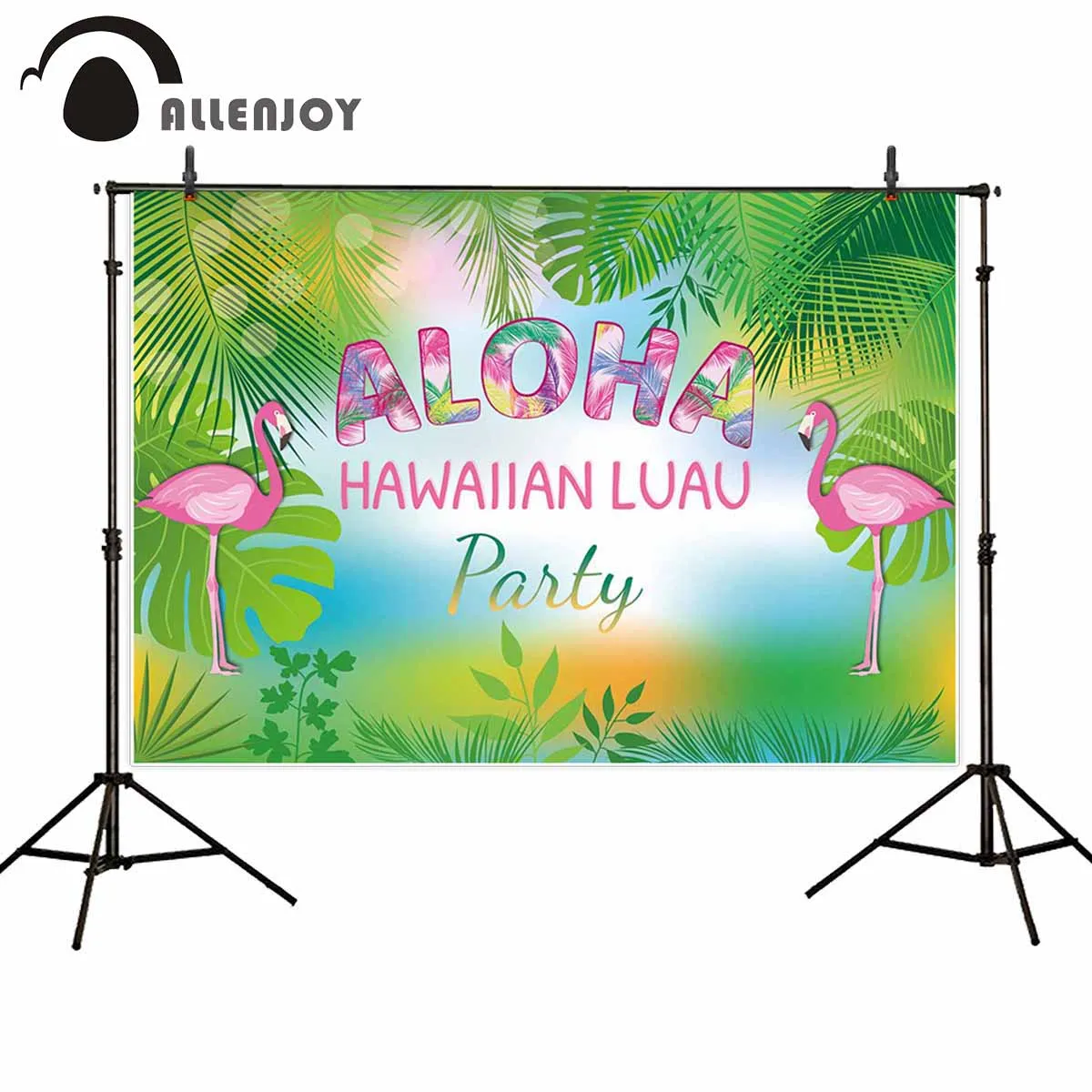 Allenjoy фон для фотостудии Фламинго Тропическое растение блеск боке Алоха