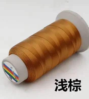 light brown 4 шт. 210D/3 высокопрочная нейлоновая швейная нить 3000 ярдов обивка открытый рынок драпировка бисером багажные кошельки 22 цвета - Цвет: light brown