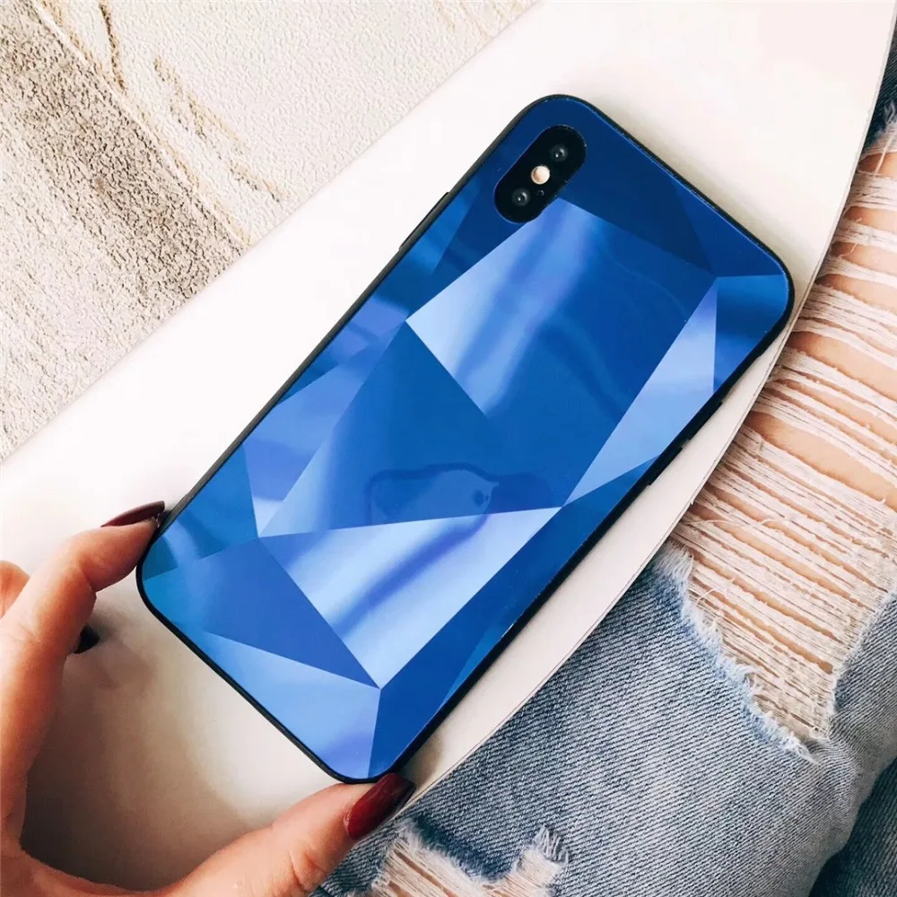 HUANQING роскошный 3D ромбовидный Телефон чехол для iPhone 6 S 8 7 Plus модный простой со