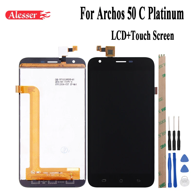 Alesser для Archos 50 c Платиновый ЖК дисплей и сенсорный экран в сборе запасные части