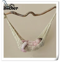 creative newborn photo props hammock wool handmade knit hook string bag baby photography props studio fotografia accessories