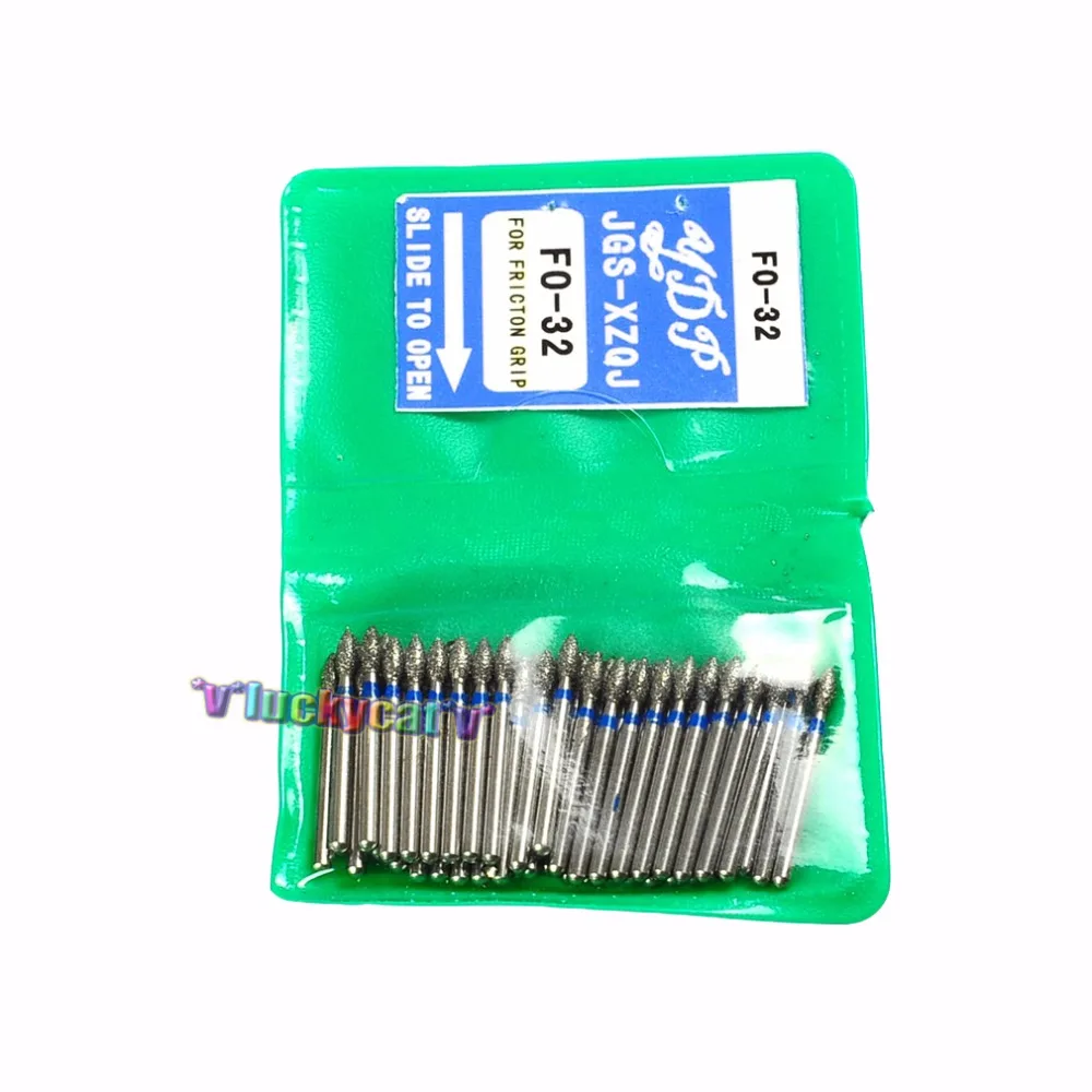 

50Pcs/ Bag Dental Diamond FG High Speed Burs For Polishing Smoothing 1.6MM F0-32