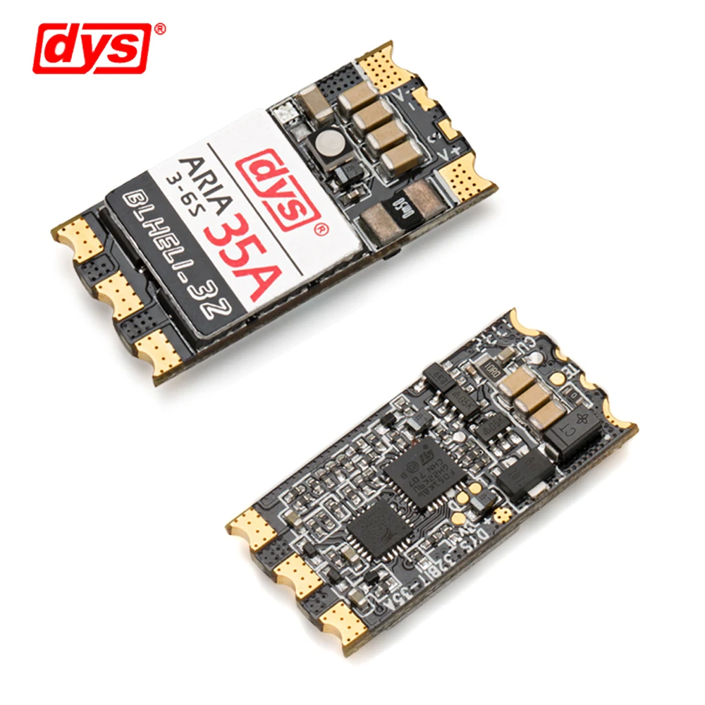 1 шт. оригинальный DYS Aria BLHeli_32bit 35A бесщеточный ESC 3 6S Dshot1200 Встроенный датчик