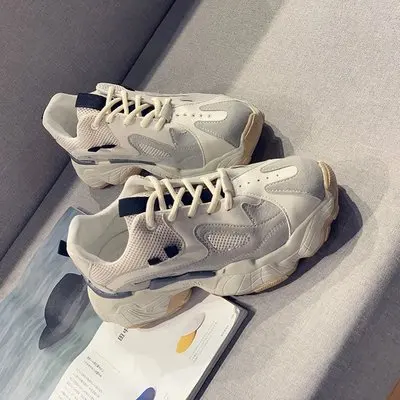 Женские кроссовки на массивной платформе повседневная обувь для отца