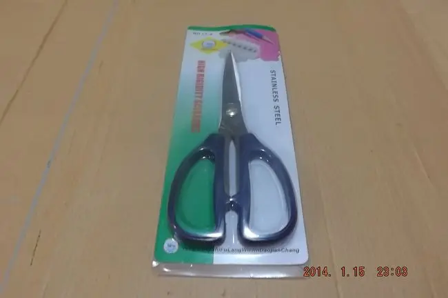 Хорошее качество высокого качества синий пластик нержавеющая сталь ножницы для