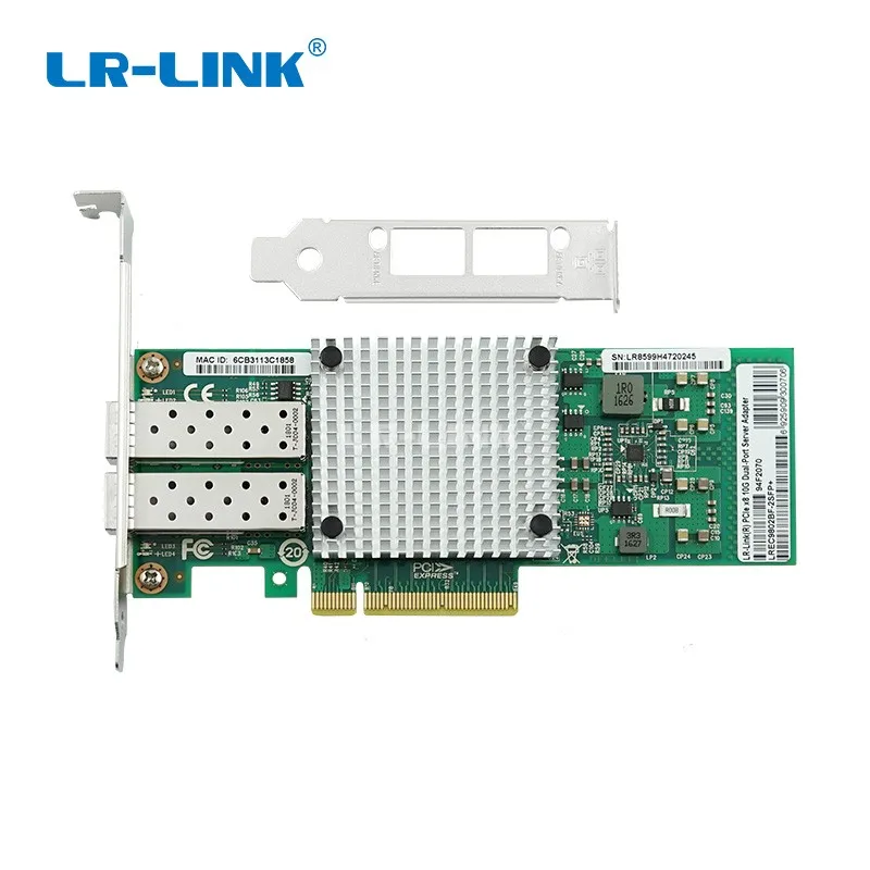 LR-LINK 9802BF-2SFP+ Сетевая карта 10 ГБ PCIe X8 Двухпортовый оптоволоконный серверный