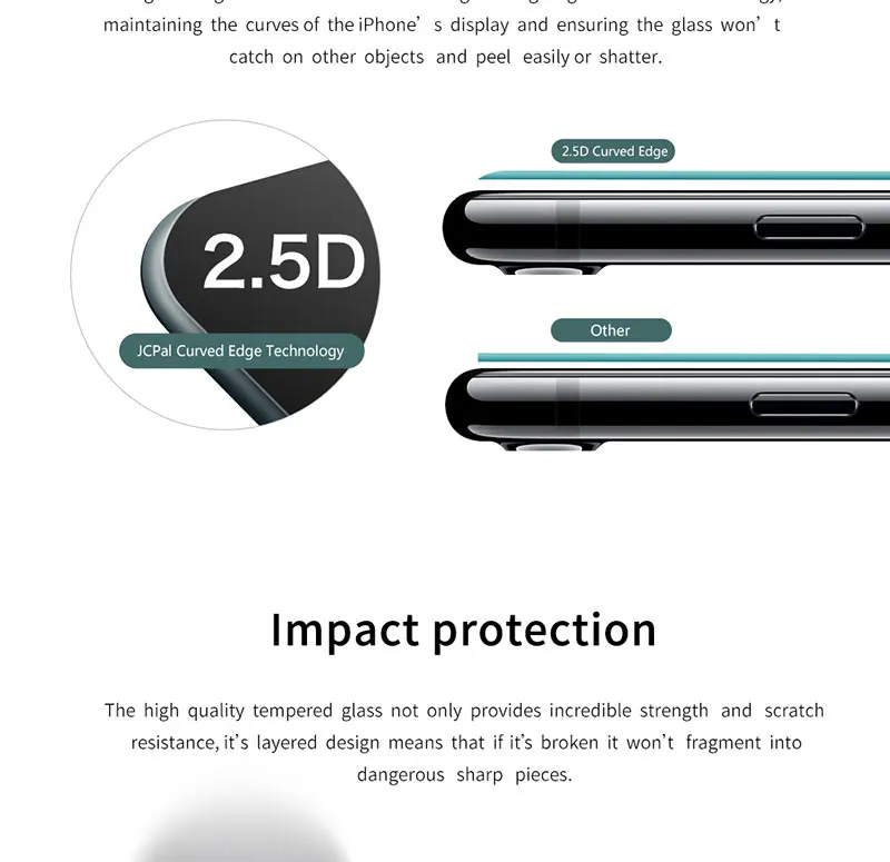 Jcpal Защитное стекло для сохранения личной информации для iPhone XS MAX против подсматривания закаленное Стекло пленка для полного покрытия защиты