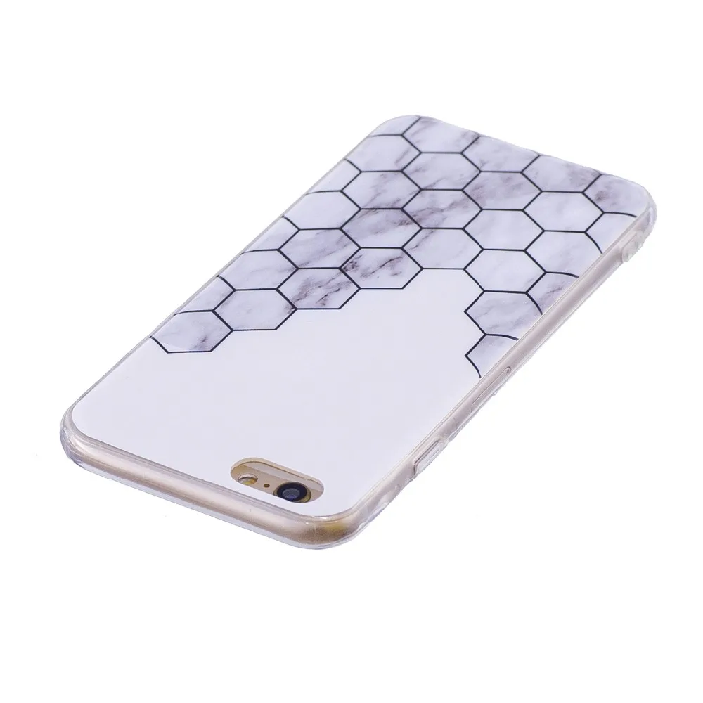Роскошный Мраморный чехол для iPhone 8 7 Plus 6 6S 5 5S 5C SE Coque Мягкий силиконовый из ТПУ Capas