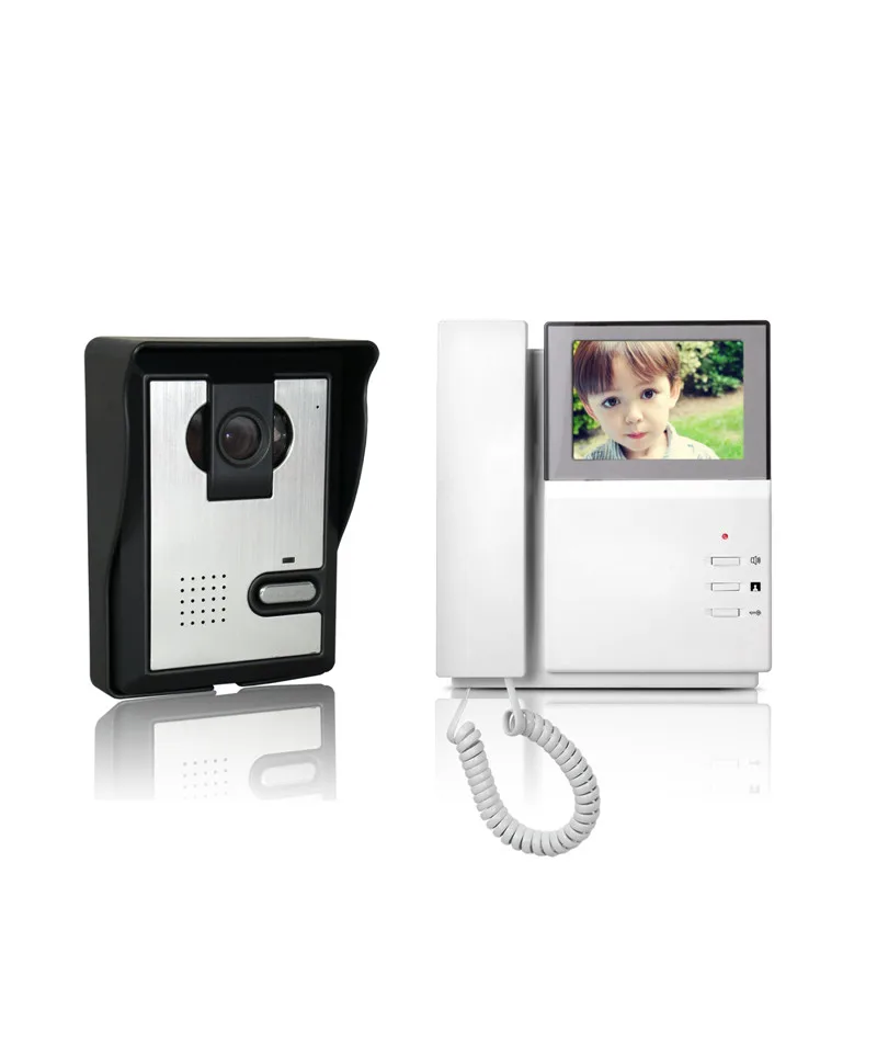 Цветной видеодомофон 4 3 дюйма для квартиры система внутренней связи проводной