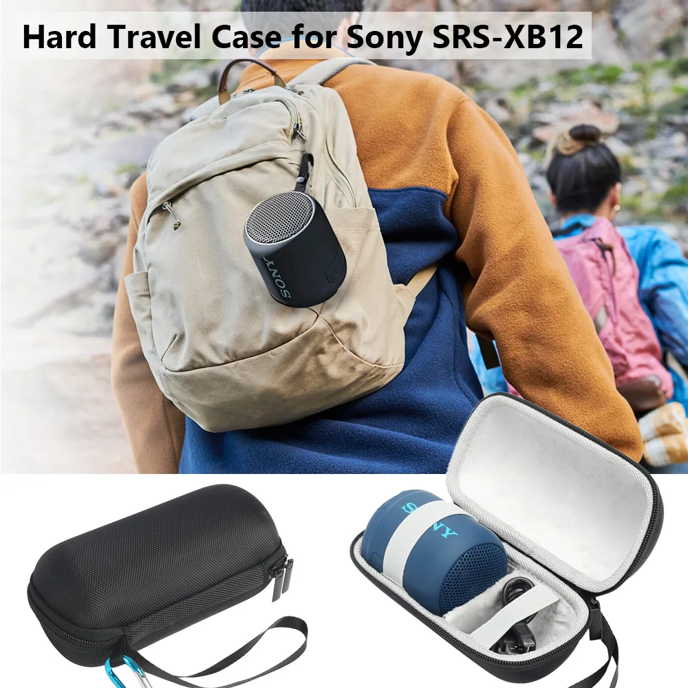 Жесткий Дорожный Чехол для sony SRS-XB12 XB10 Портативный беспроводной Bluetooth динамик и сумка для зарядного устройства сумка для хранения сумка Защитная сумка коробка
