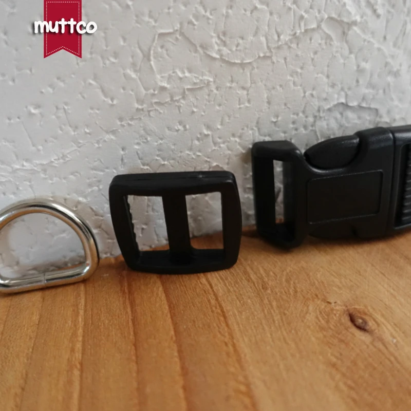 (Пластиковая пряжка + Регулируемая D образное кольцо) ошейник для собаки сделай