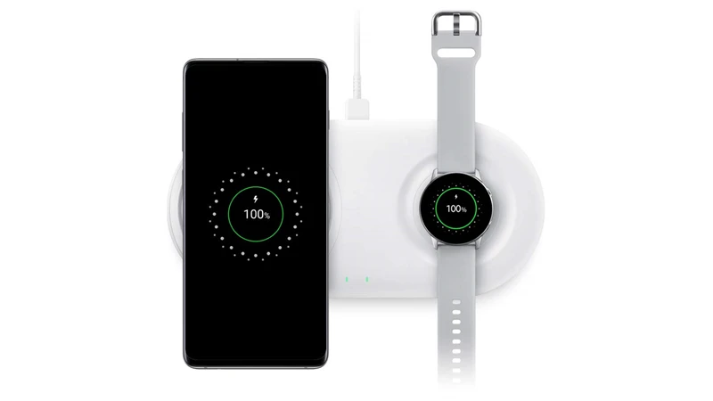 25 Вт QI Беспроводное зарядное устройство Duo Pad быстрая зарядная Зарядка для samsung