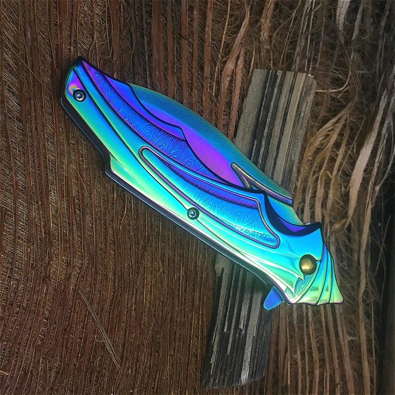 CS игры коготь нож 440C открытый titanium карман складной нож выживания коллекция многофункциональный нож