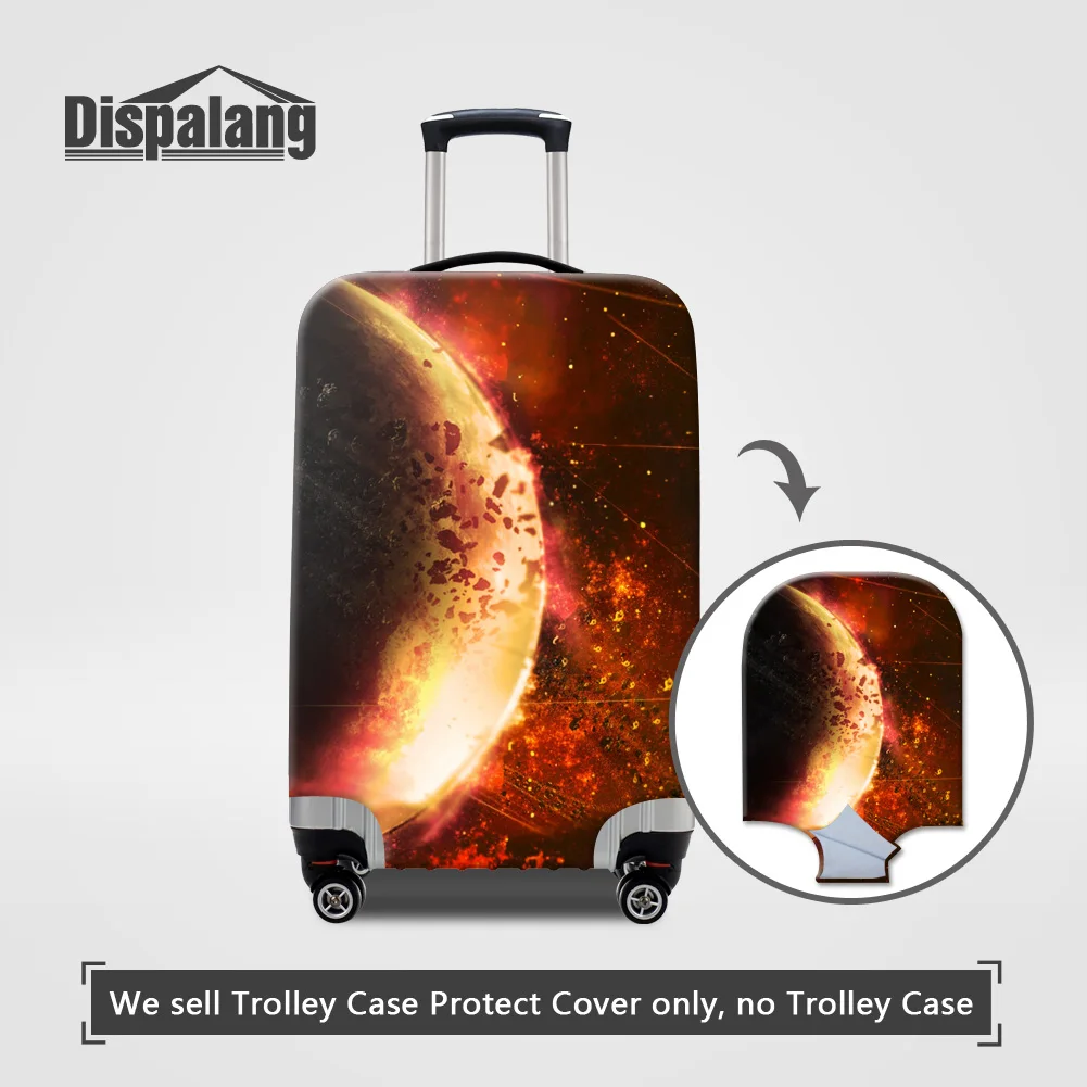 Чехол Dispalang Galaxy Suit, чехол на колесиках, Вселенная, Космический багаж, защитный чехол для 18-32 дюймов, защита от пыли, водонепроницаемые защитные чехлы - Цвет: Серый