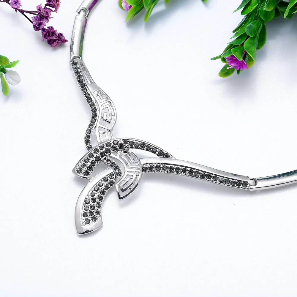 Комплект ювелирных изделий геометрический Цепочки и ожерелья Серьги