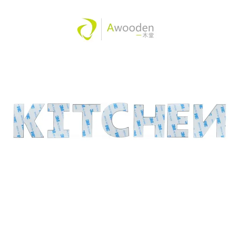 Awooden держатель кухонных столовых приборов в форме букв самоклеящаяся