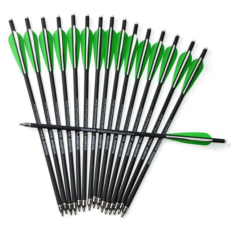Sharrow 6 Pcs Crossbow arrows 16&quot 17&quot Carbon Arrow Hunting Archery Arrows | Спорт и развлечения