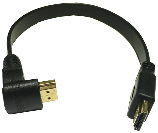 1FT плоский тонкий высокоскоростной Удлинительный кабель HDMI мужчина к шнур со