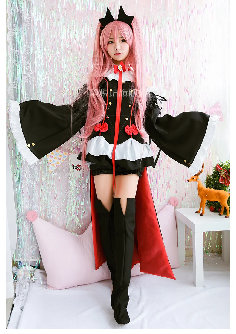Аниме Seraph of the end Косплей крул Цепеш COS Хэллоуин вечерние гот вампира в стиле