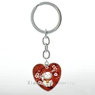 Брелок для ключей, модный красный брелок-талисман, ювелирный брелок, на удачу, в японском стиле, H97