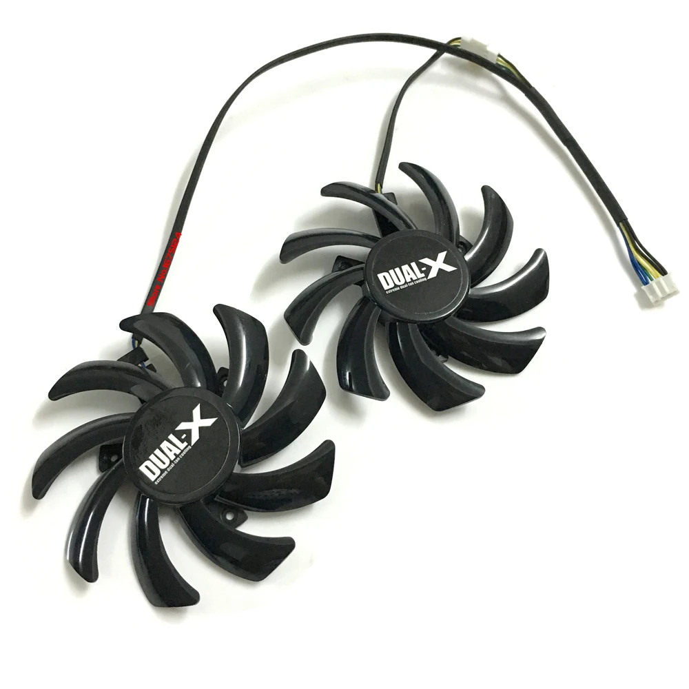Conjunto Ventilador de Placas Gráficas85 mm Diâmetro Fdc10h12s9 Cpara Sapphire Hd6850 Hd6970 Hd7870 2gpara Sapphire Hd7950 Hd7970para Sapphire R9370x 270 280x Placa de Video Vídeoplacas de Vídeo Video Pcs
