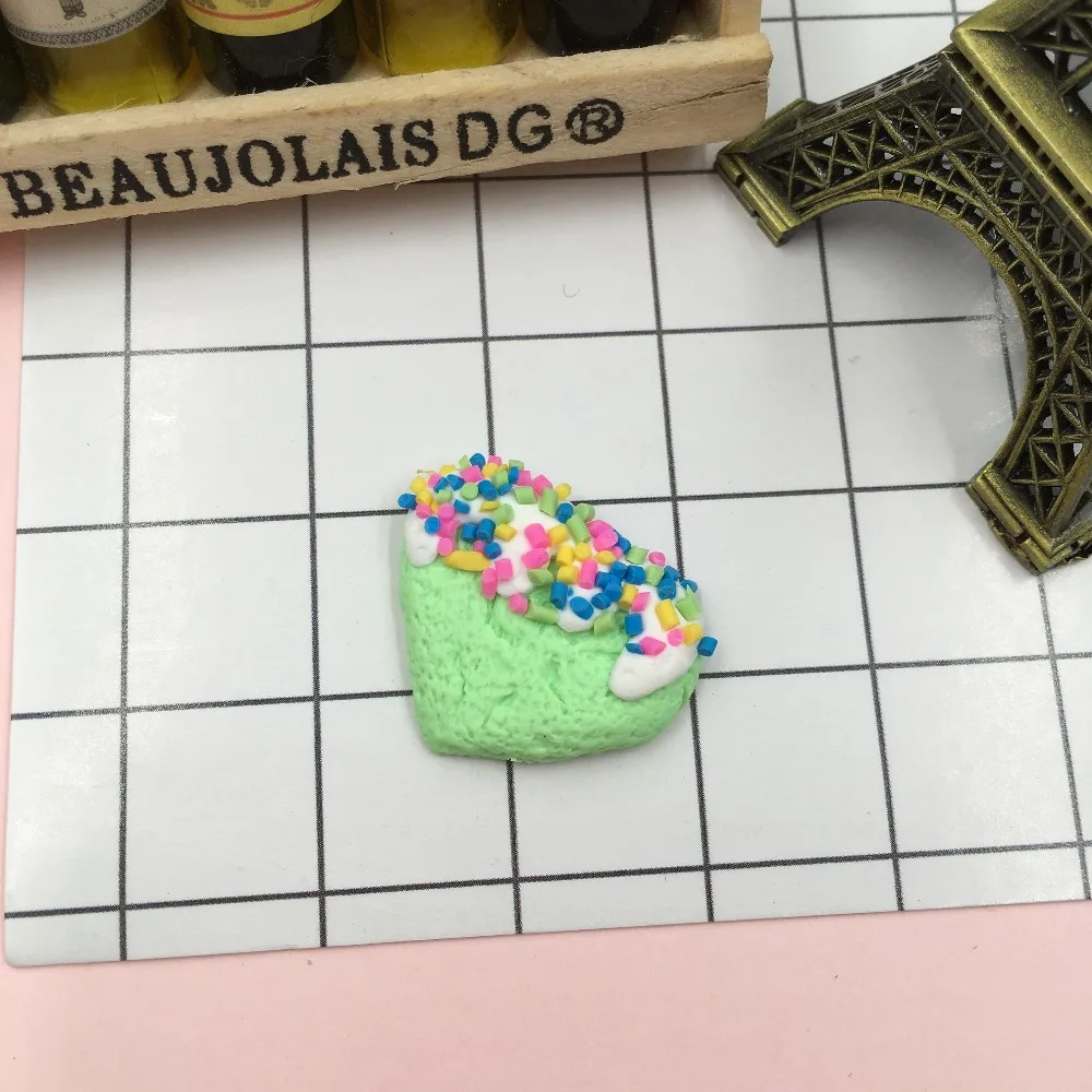 5 шт./лот Смола Новое поступление очаровательное Глиняное сердце для рукоделия