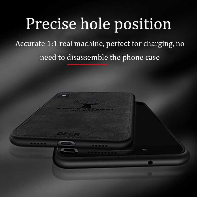 Чехол для xiaomi redmi 6a ksiomi 6 note pro xiomi xiami xaomi antler тканевые Чехлы задняя крышка мягкая