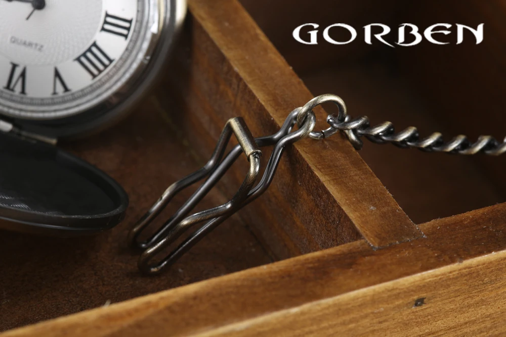 Мужские и женские кварцевые часы GORBEN бронзовые винтажные с римскими цифрами