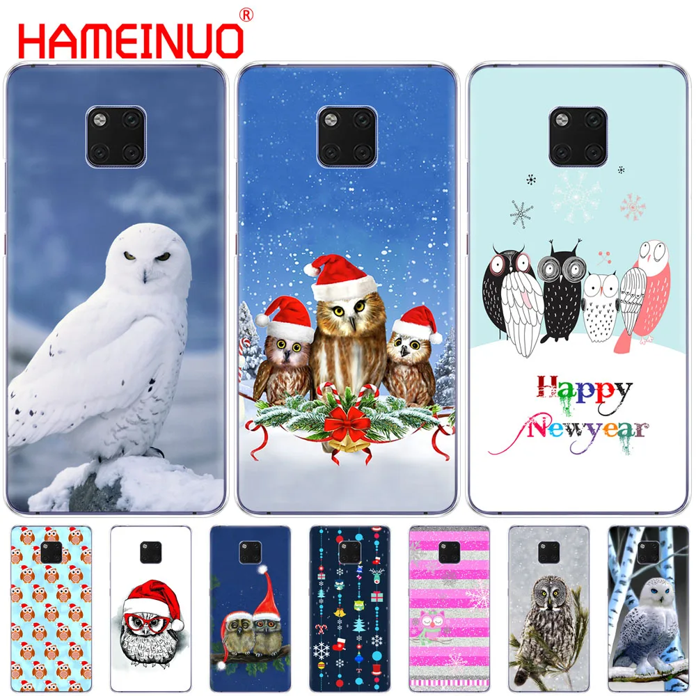 Чехол для телефона HAMEINUO с милой совой на Рождество зиму и новый год Huawei NOVA 3 3i mate 20