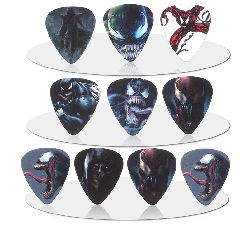 10 шт. двусторонние ПВХ медиаторы для гитары 0 46 мм | Спорт и развлечения