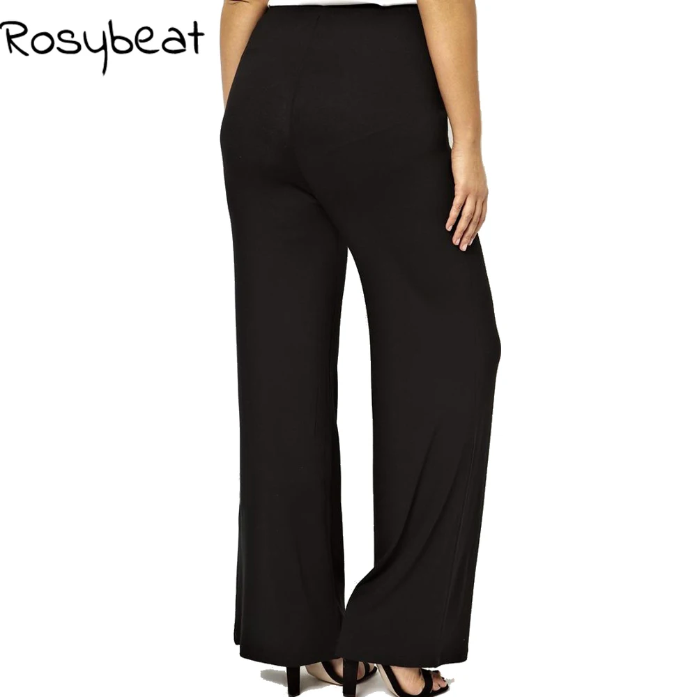 Расклешенные брюки для женщин большого размера s Женская одежда 4xl 5XL 6XL женские с