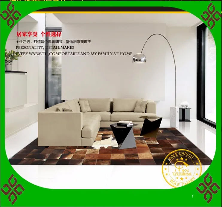 2018 Бесплатная доставка 100% натуральный коврик из натуральной воловьей кожи | Дом и