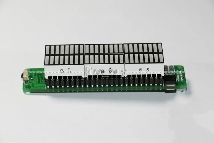 Двойной 24 бит светодиодный стерео дисплей уровня индикатор VU Meter фонарь плата
