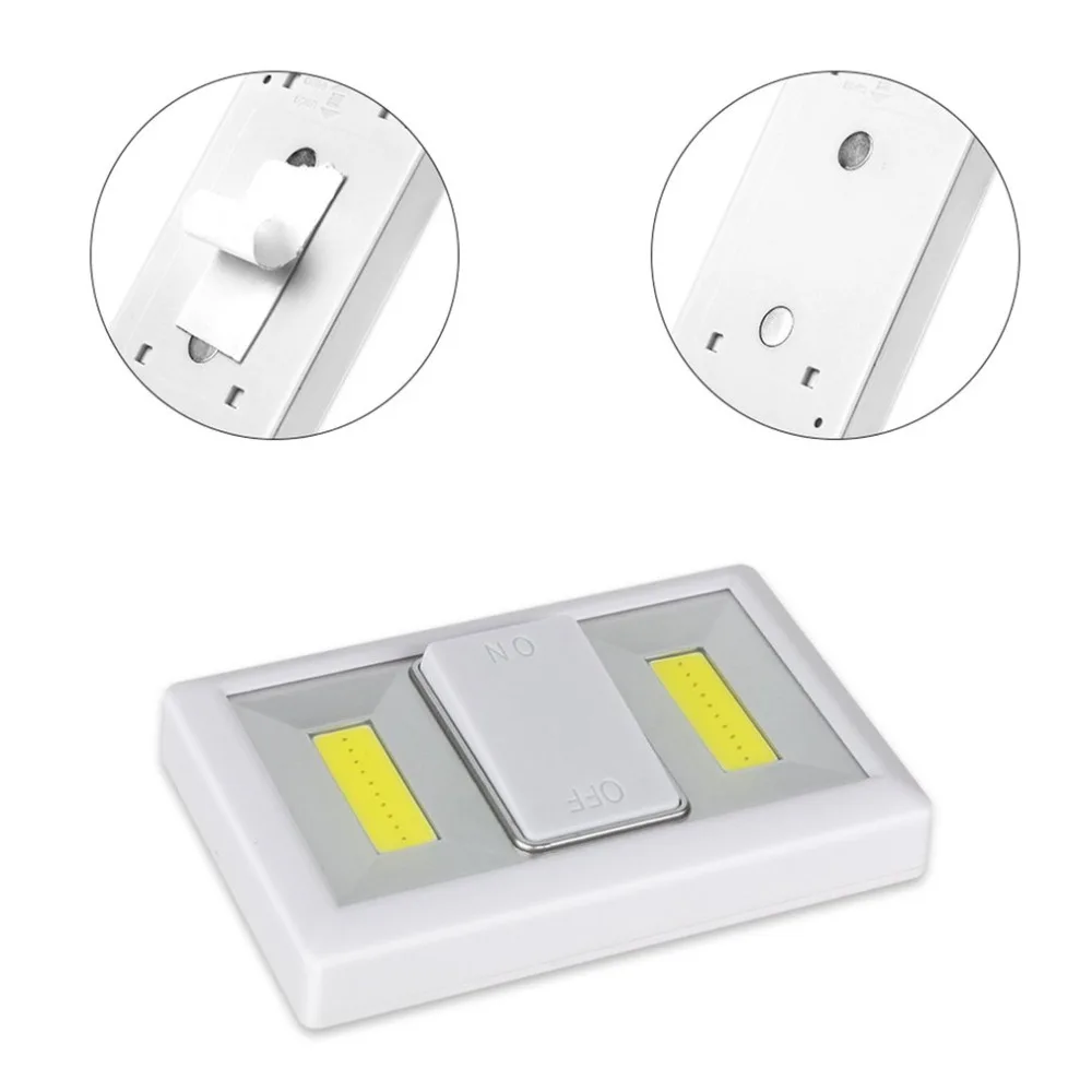 LED Lamp with ON/OFF Switch Wall Light Battery Operated Small Night Cabinet Hallway Kitchen Emergency | Лампы и освещение