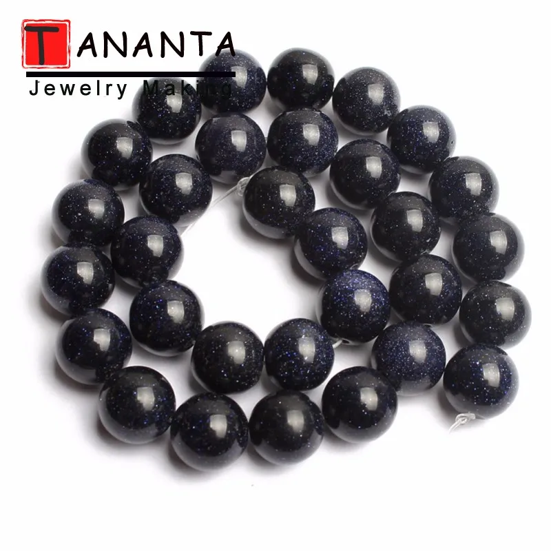 Blue Sandstone 4 6 8 10 мм 15 ''Агаты бирюзой Песчаник серьги из натурального аметиста камень из натуральной лавы бусины для самостоятельного изготовления ювелирных изделий Цепочки и ожерелья браслета - Цвет: Blue Sandstone