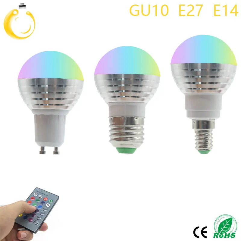 10 шт. E14 светодиодный RGB лампа 5 Вт AC85-265V домашний декор интерьер Точечный