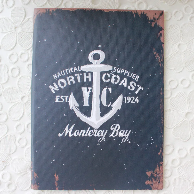 Hot Marine log School notebook Diary Notepad paper 24 Sheets Travel Journal soft Copybook Office Supplies wholesale | Канцтовары для