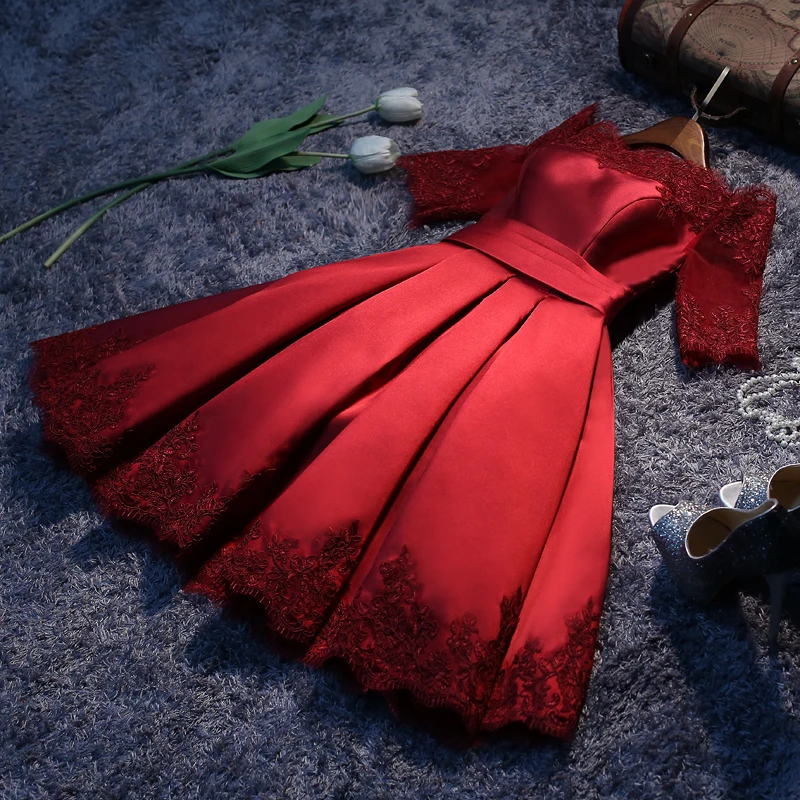 Ruthshen Светоотражающие платья бордового и розового цвета для выпускного вечера