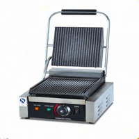 small household electric panini grill press sandwich maker single plate steak griddle zf