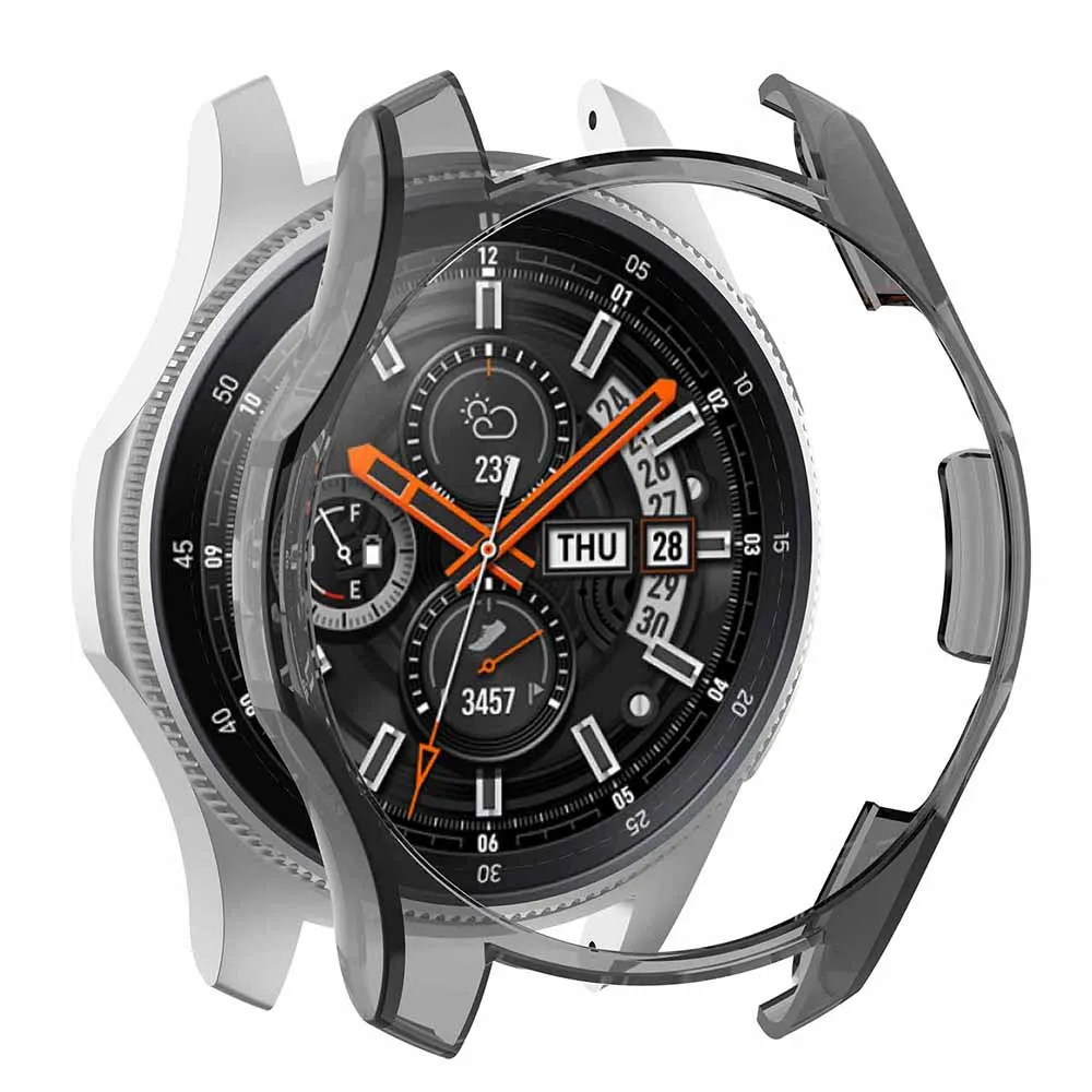 Чехол для Samsung Galaxy Watch 46 мм 42 бампер мягкий TPU умные часы аксессуары защитный чехол