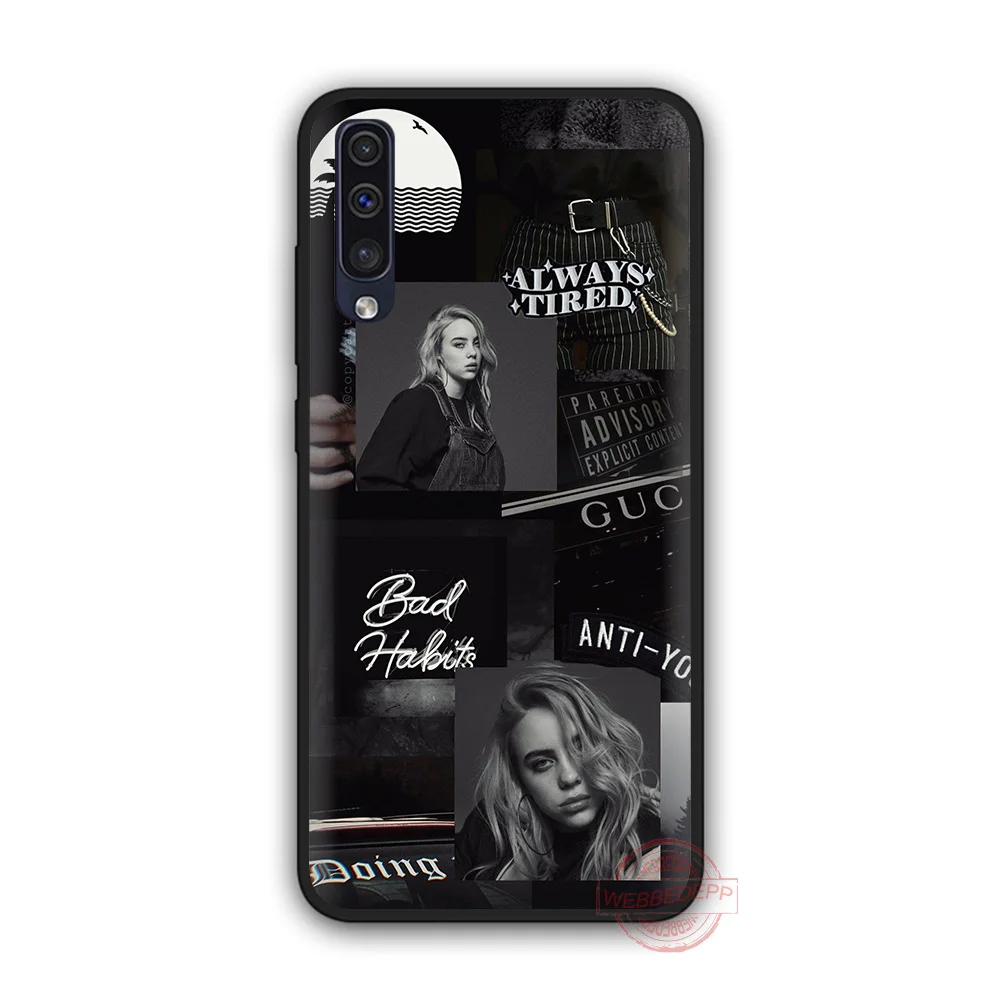 8 WEBBEDEPP Billie eilish Радуга blohsh океана глаз мягкий чехол для samsung A3 для детей 5, 6, 7, 8, 9, J6 A10 A20 A30 A40 A50 A60 A70 M10 20 30 40 - Цвет: 8