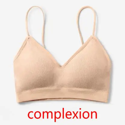 complexion Стиль, 6 цветов, женские топы-трубы, нижнее белье, летний сексуальный бюстгальтер, высококачественное нижнее белье, женский бюстгальтер, тонкие сексуальные топы-трубы - Цвет: complexion
