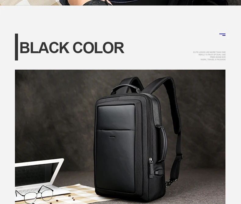 BOPAI, новинка, дизайнерские рюкзаки для мужчин, Большая вместительная мужская сумка, модный бизнес рюкзак для ноутбука, 15,6 дюймов